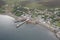 Small town and harbour on Scottish island