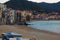 A small town on the shore of the sea. Sea waves almost beat against the walls of houses. Cefalu. Sicily. Italy