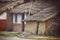 Small traditional clay houses of Lumbini