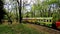 Small train and reailway in Plovdiv