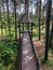 Small treehouse at Monk Botanical Garden in Wausau, Wisconsin