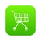 Small trolley icon green vector