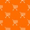 Small trolley pattern vector orange