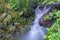 Small tropical creek waterfall