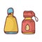 Small Tumbler or Bottled water vector Illustration