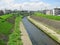 Small urban river close to kyoto