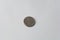 Small view of Panama quarter isolated on grey background