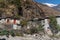 The small village on the Annapurna trail track