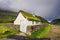 Small village church in Saksun, Faroe Islands, Denmark