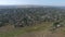 Small village with low houses removed from the aerial view