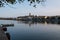 The small village of Marta lying on Bolsena Lake, Italy