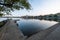 The small village of Marta lying on Bolsena Lake, Italy