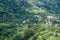 Small village in mountains of Panama, in Reserva Forestal de Fortuna. Quebrada Barrigon reservoir visibl