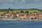 Small village of Svaneke on Bornholm island in Denmark