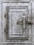 Small vintage tin door in grunge style