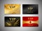 Small vip cards design set