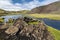 Small volcano crater in Canyon floor of Eldgja in the west of Vatnajokull National park in southern highlands of Iceland