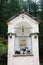 small votive chapel of the Madonna on the path of the Italian Al