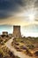 Small watchtower in Malta. Ghajn Tuffieha Tower