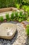 Small water fountain with cozy seating area for terrace, garden or patio