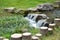 Small waterfall in Chinese garden