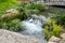 Small waterfall in Chinese garden