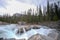 Small waterfall in a forest, Mount Revelstoke National Park bij Revelstoke