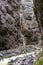 Small waterfall in the Glacier Gorge with the river Weisse Lutschine