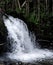 A small waterfall in Guci tourism object, Tegal, Central Java, Indonesia