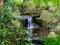 Small waterfall in a Japanese forest