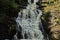 A small waterfall in the Karelian forest.