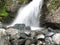 Small waterfall on norwegian river