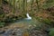 Small waterfall on the Rio de la Fraga in Galicia, Spain