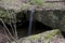 Small waterfall in rockbridge nature preserve