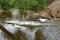 Small waterfall on Sablinka River.