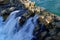 Small Waterfall of the Thermal Lagoon at DatÃ§a