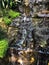 Small waterfall trickling down rocks