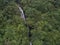 Small Waterfall in the Tropical Rainforest Mountains