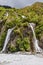 A small waterfall on the way to Franz Josef Glacier. South Island, New Zealand