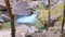 Small Waterfall at Zion National Park Utah Panning Shot