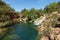 Small waterfalls near Tavira, Algare, Portugal