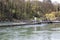 A small weir on the river Aare in Bern