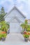 Small white chapel at Carlsbad, San Diego, California