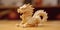 a small white figurine in the shape of a chinese dragon generative AI