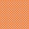 Small White Polka dots on Pastel Orange