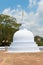 Small white stupa in Anuradhapura, Sri Lanka