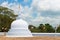 Small white stupa in Anuradhapura, Sri Lanka