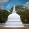 Small white stupa in Anuradhapura, Sri Lanka