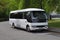 Small White Tour Coach Bus, New Zealand