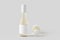 Small white wine bottle mockup. Burgundy, alsace, rhone shape